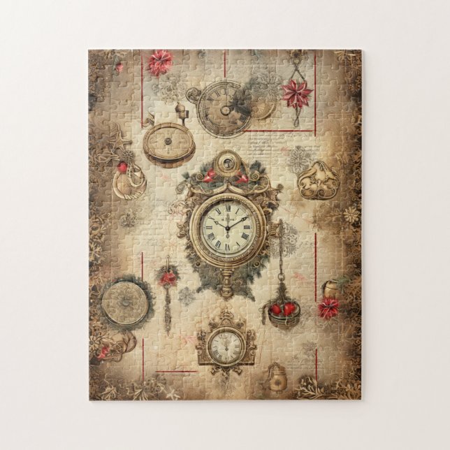 Rompecabezas de los Navidades Steampunk (Vertical)