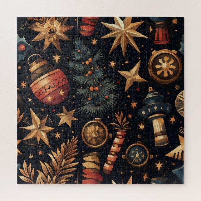 Rompecabezas de los Navidades Steampunk (Vertical)