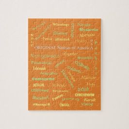 Rompecabezas de los nombres de los nativos estadou