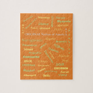 Rompecabezas de los nombres de los nativos estadou