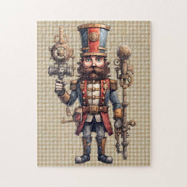 Rompecabezas de los nueces de Steampunk (Vertical)
