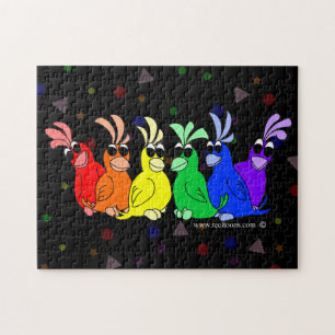 Rompecabezas de los pájaros del arco iris