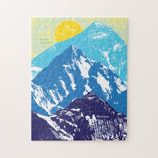 Rompecabezas de los picos del Himalaya 11x14 (Vertical)