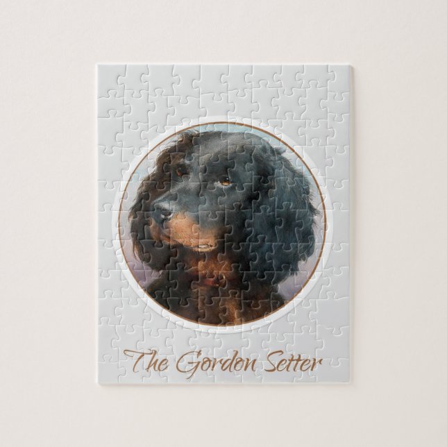 Rompecabezas de los pimientos de Gordon Setter (Vertical)