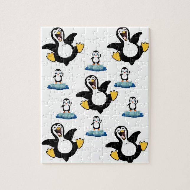 Rompecabezas de los pingüinos (Vertical)