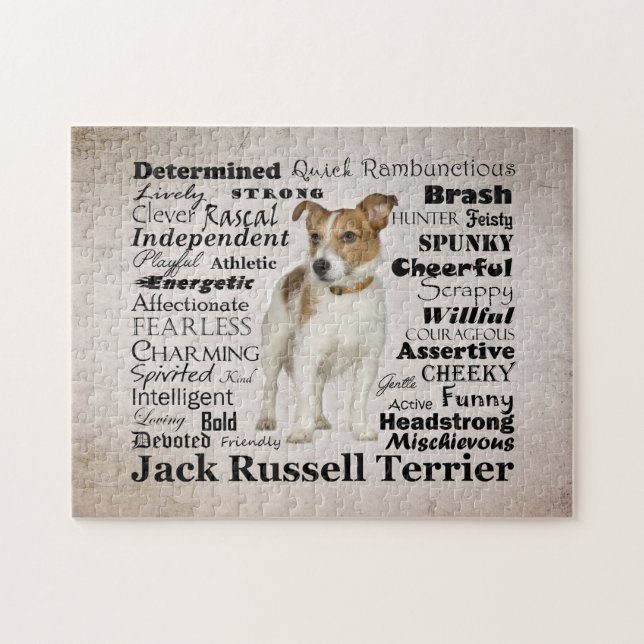 Rompecabezas de los rasgos de Jack Russell (Horizontal)