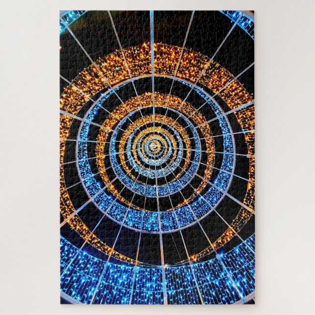 Rompecabezas de Luces Centelleantes en Espiral (Vertical)