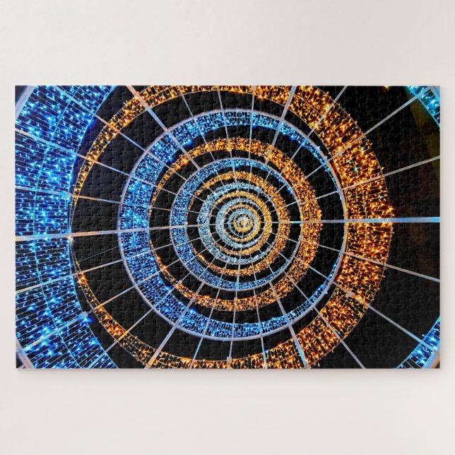 Rompecabezas de Luces Centelleantes en Espiral (Horizontal)
