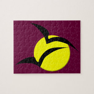 Rompecabezas de Luna Llena y Murciélagos