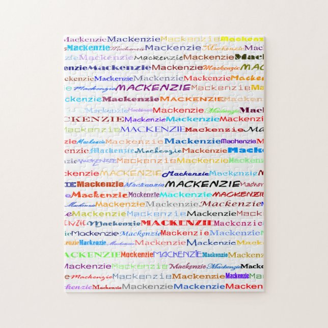 Rompecabezas de Mackenzie Text Design II (Vertical)