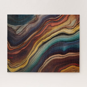 Rompecabezas de madera colorida