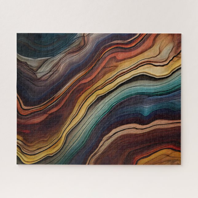 Rompecabezas de madera colorida (Horizontal)