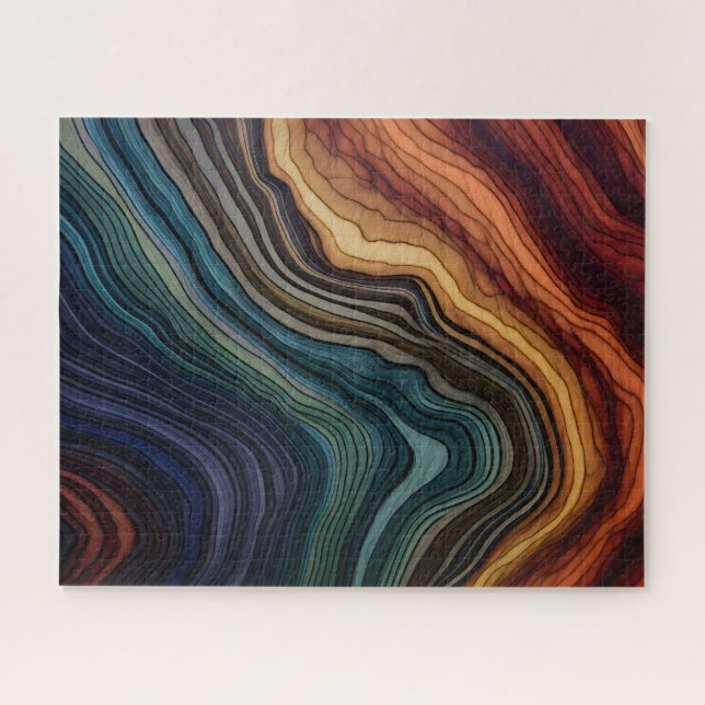 Rompecabezas de madera colorida (Horizontal)