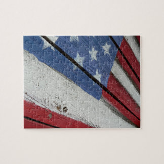 Rompecabezas de madera desafiador de la bandera