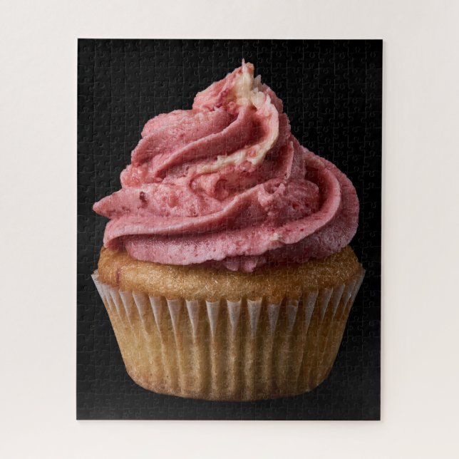 Rompecabezas de magdalena de buttercream rota (Vertical)