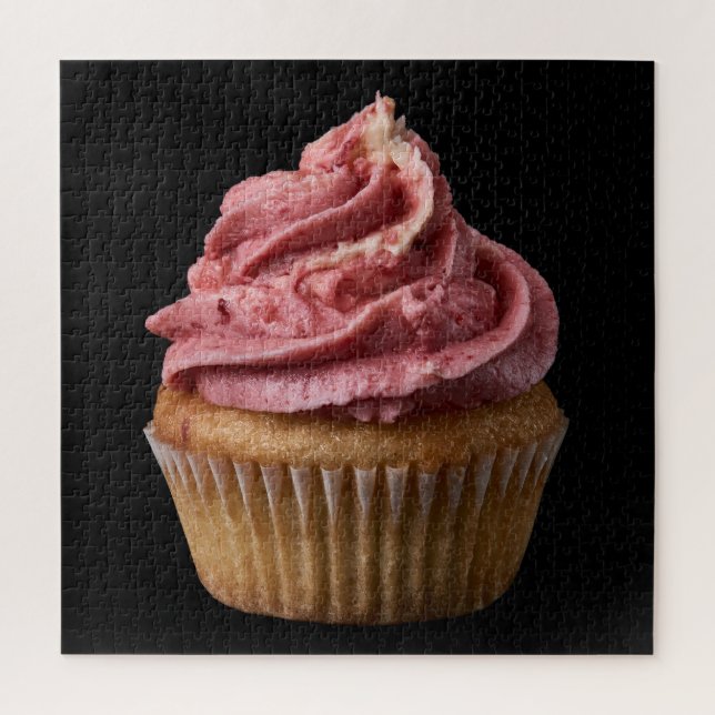 Rompecabezas de magdalena de buttercream rota (Vertical)