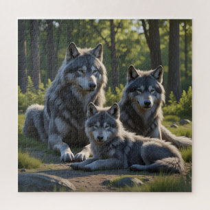 Rompecabezas de Mamá Loba y Cachorro