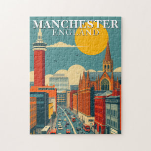 Rompecabezas de Manchester Inglaterra Viaje Antigu