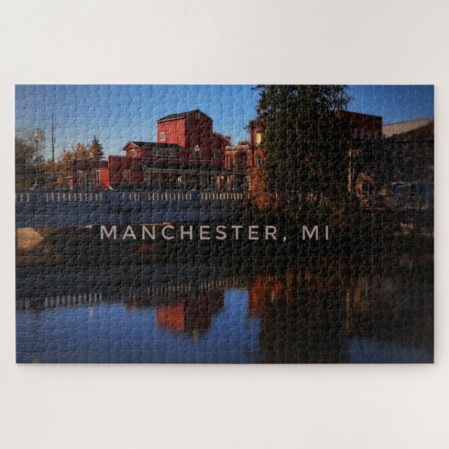 Rompecabezas de Manchester Michigan (Horizontal)