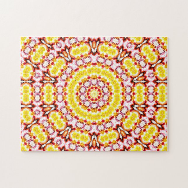 Rompecabezas de Mandala de Algodón de Azúcar (Horizontal)