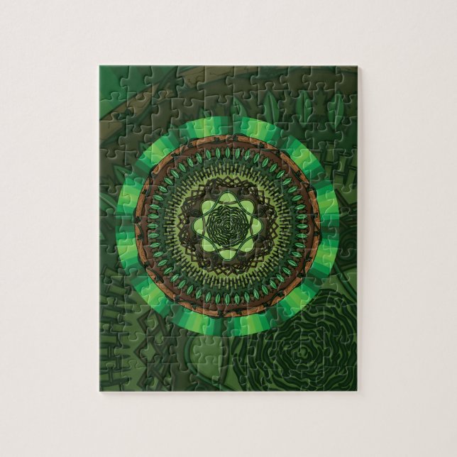 Rompecabezas de Mandala de la Tierra (Vertical)