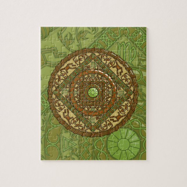 Rompecabezas de Mandala de Virgo (Vertical)
