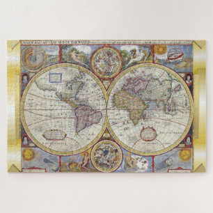 Rompecabezas de Mapa Antiguo del Mundo