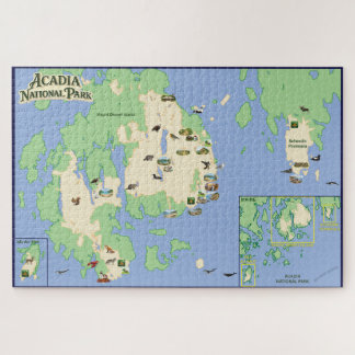 Rompecabezas de Mapa Ilustrado del Parque Nacional