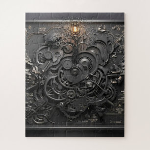Rompecabezas de Mapa Mecánico Steampunk
