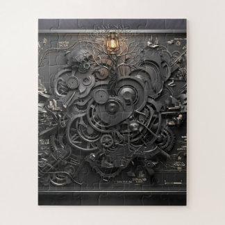 Rompecabezas de Mapa Mecánico Steampunk