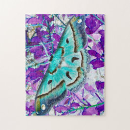 Rompecabezas de mariposa azul