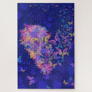 Rompecabezas de mariposa cardíaca