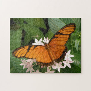 Rompecabezas de mariposa de Julia naranja