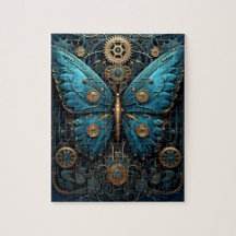 Rompecabezas de Mariposa Monarca Azul Mecánica