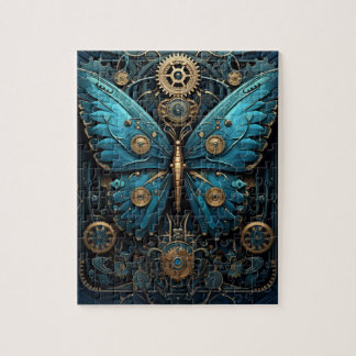 Rompecabezas de Mariposa Monarca Azul Mecánica