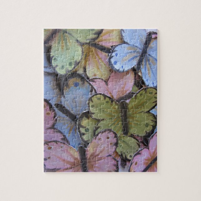 Rompecabezas de mariposas con caja de regalo (Vertical)