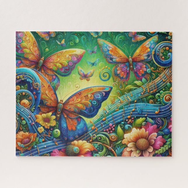 Rompecabezas de Mariposas Místicas (Horizontal)
