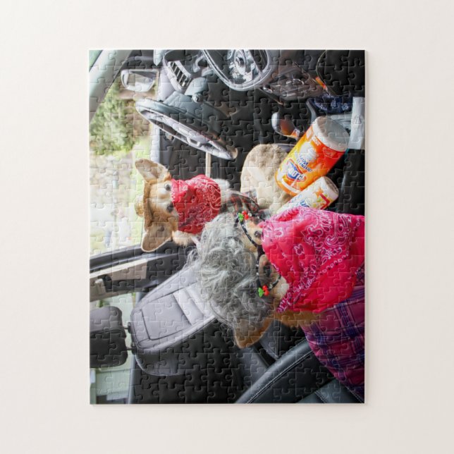 Rompecabezas de máscara facial de Corgi (Vertical)