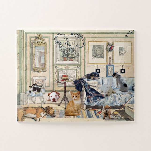 Rompecabezas de mascotas Cozy Corner Jigsaw (Horizontal)