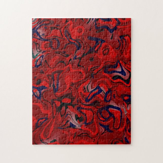 Rompecabezas de Maze Rojo (Vertical)