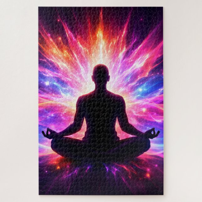 Rompecabezas de Meditación Chakra Arte Colorido de (Vertical)