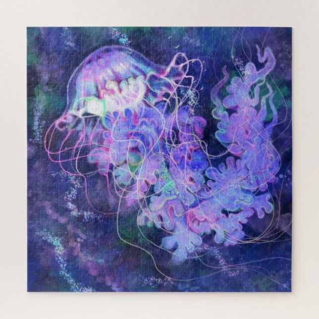 Rompecabezas de medusas - Pintura (Vertical)