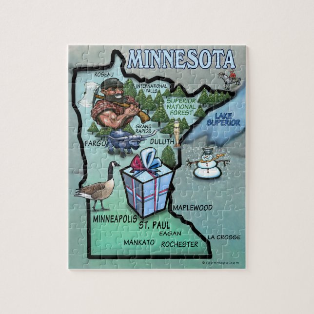 Rompecabezas de Minnesota (Vertical)