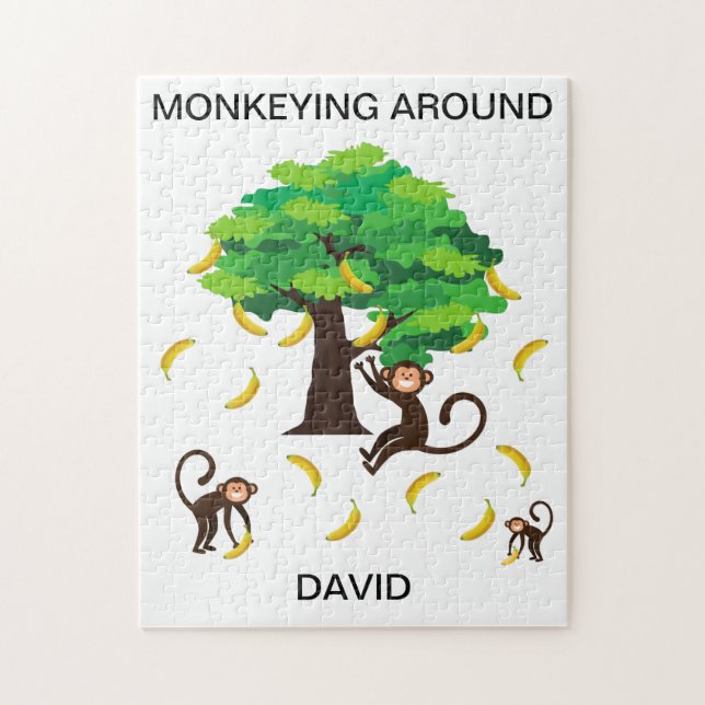 Rompecabezas de "Monkeying Around" para los niños  (Vertical)