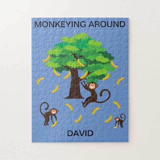 Rompecabezas de "Monkeying Around" para los niños  (Vertical)
