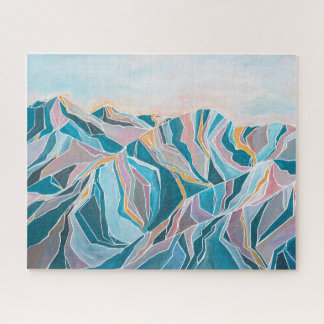 Rompecabezas de montaña moderno