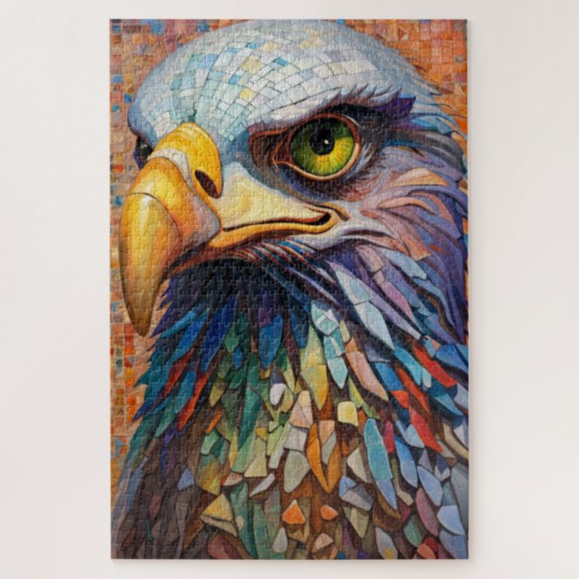 Rompecabezas de Mosaic Eagle Jigsaw (Vertical)