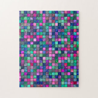 Rompecabezas de mosaico de vidrio psicodélico