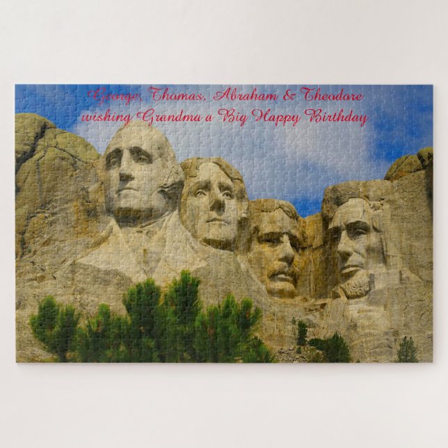 Rompecabezas de Mount Rushmore Dakota del Sur (Horizontal)