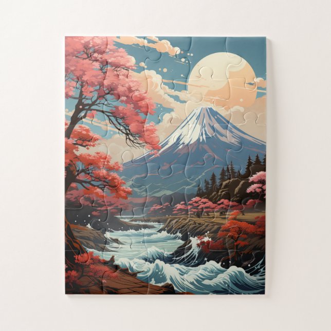 Rompecabezas de Mt Fuji Zen Jigsaw (Vertical)